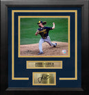 Josh Hader in Action Milwaukee Brewers 8" x 10" Framed Baseball Photo with Engraved Autograph by Dynasty Sports & Framing