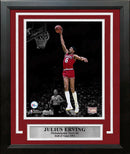Julius "Dr. J" Erving Blackout Dunk Philadelphia 76ers 8" x 10" Framed Basketball Photo by Dynasty Sports & Framing