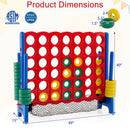 Jumbo 4 in a Row Game Set with 42 Chess Pieces 4-to-Score Giant Game Set by DirectDeals