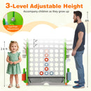 Jumbo 4-to-Score Game with Ring-toss and Basketball Hoop