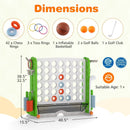 Jumbo 4-to-Score Game with Ring-toss and Basketball Hoop by LJGDeals