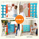 Jumbo 4-to-Score Game with Ring-toss and Basketball Hoop by LJGDeals