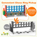Jumbo 4-to-Score Game with Ring-toss and Basketball Hoop