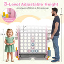 Jumbo 4-to-Score Game with Ring-toss and Basketball Hoop