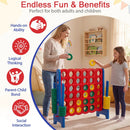 Jumbo 4-in-a-Row Game Set 3.5ft Tall Outdoor Lawn Game by DirectDeals