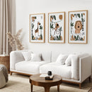 Safari Animals Wall Art Set of 3 Prints for Nursery by Wall Art Set