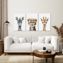 Neutral Safari Wall Art Poster Set Nursery Decor by Wall Art Set