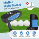 Junior Mallet Putter Individual Gold Club for Kids Ages 11-14