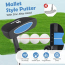 Junior Mallet Putter Individual Gold Club for Kids Ages 11-14 by LJGDeals