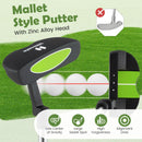 Junior Mallet Putter Individual Gold Club for 8-10 years old Kids by LJGDeals