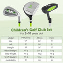 Junior Mallet Putter Individual Gold Club for 8-10 years old Kids by LJGDeals