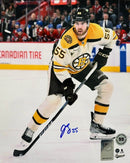 Justin Brazeau in Action Boston Bruins Autographed 8" x 10" Hockey Photo by Dynasty Sports & Framing