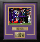 Justin Jefferson One-Handed Catch Minnesota Vikings 8"x10 Framed Photo with Engraved Autograph by Dynasty Sports & Framing