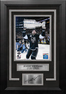 Justin Williams 2012 Stanley Cup Trophy Los Angeles Kings 8x10 Framed Photo with Engraved Autograph by Dynasty Sports & Framing