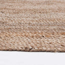 Contemporary Natural Jute Area Rug | 150x240 cm (5'x8') Diameter | Brown