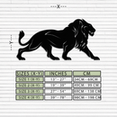 Majestic Lion Metal Wall Art - Steel Wall Decor for Home and Office -KAF002