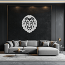 Lion Head Metal Wall Art - Steel Wall Decor for Home and Office - KAF003