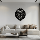 Lion Head Metal Wall Art - Steel Wall Decor for Home and Office - KAF003