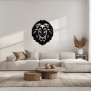 Lion Head Metal Wall Art - Steel Wall Decor for Home and Office - KAF003