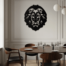 Lion Head Metal Wall Art - Steel Wall Decor for Home and Office - KAF003