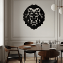 Lion Head Metal Wall Art - Steel Wall Decor for Home and Office - KAF003
