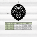 Lion Head Metal Wall Art - Steel Wall Decor for Home and Office - KAF003