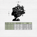 Hair Stylist Metal Wall Art - Steel Wall Decor for Salons and Studios - KAF004