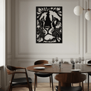 Tiger Face Metal Wall Art - Steel Wall Decor for Home and Office - KAF005