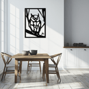 Owl Metal Wall Art - Steel Wall Decor for Home and Office - KAF006