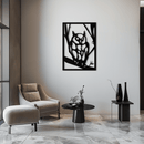 Owl Metal Wall Art - Steel Wall Decor for Home and Office - KAF006