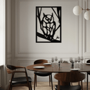 Owl Metal Wall Art - Steel Wall Decor for Home and Office - KAF006