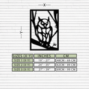 Owl Metal Wall Art - Steel Wall Decor for Home and Office - KAF006