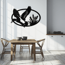 Flying Duck Metal Wall Art - Steel Wall Decor for Home and Cabin - KAF007