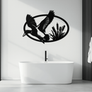 Flying Duck Metal Wall Art - Steel Wall Decor for Home and Cabin - KAF007