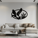 Flying Duck Metal Wall Art - Steel Wall Decor for Home and Cabin - KAF007