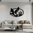 Flying Duck Metal Wall Art - Steel Wall Decor for Home and Cabin - KAF007