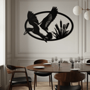 Flying Duck Metal Wall Art - Steel Wall Decor for Home and Cabin - KAF007