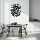 Geometric Lion Metal Wall Art - Steel Wall Decor for Home and Office - KAF008