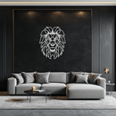 Geometric Lion Metal Wall Art - Steel Wall Decor for Home and Office - KAF008
