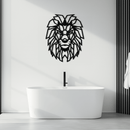 Geometric Lion Metal Wall Art - Steel Wall Decor for Home and Office - KAF008