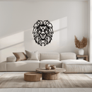 Geometric Lion Metal Wall Art - Steel Wall Decor for Home and Office - KAF008