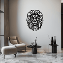Geometric Lion Metal Wall Art - Steel Wall Decor for Home and Office - KAF008