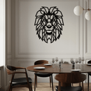 Geometric Lion Metal Wall Art - Steel Wall Decor for Home and Office - KAF008