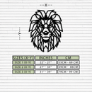 Geometric Lion Metal Wall Art - Steel Wall Decor for Home and Office - KAF008