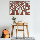 Tree Panel Metal Wall Art - Steel Wall Decor for Home and Office - KAF009