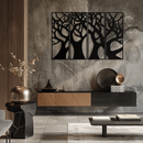 Tree Panel Metal Wall Art - Steel Wall Decor for Home and Office - KAF009