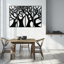 Tree Panel Metal Wall Art - Steel Wall Decor for Home and Office - KAF009