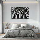 Tree Panel Metal Wall Art - Steel Wall Decor for Home and Office - KAF009