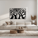 Tree Panel Metal Wall Art - Steel Wall Decor for Home and Office - KAF009