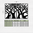 Tree Panel Metal Wall Art - Steel Wall Decor for Home and Office - KAF009